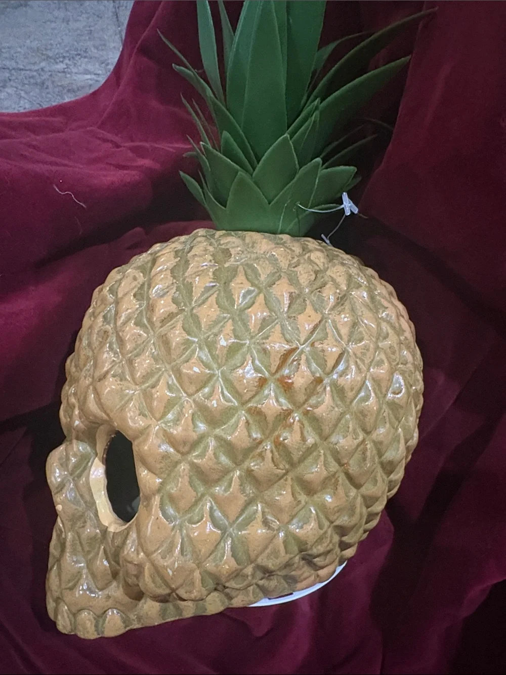 Target Hyde & Eek 2021 Pineapple Light Up Skull Indoor Decor New Without Tags